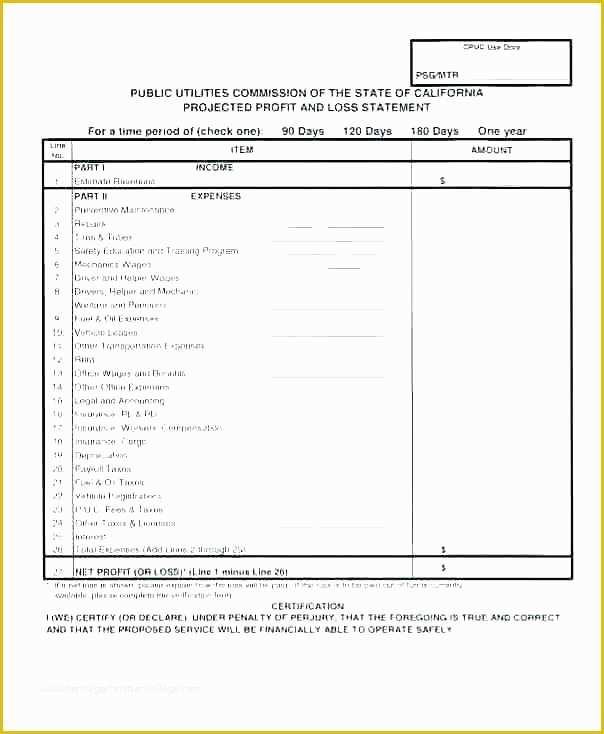 Free Simple Profit and Loss Template for Self Employed Of Free Simple Profit Loss Statement form and A Template for