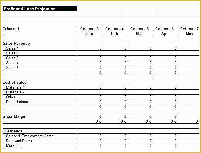 Free Simple Profit and Loss Template for Self Employed Of Free Simple Profit Loss Statement form and A Template for