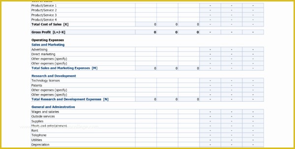 Free Simple Profit and Loss Template for Self Employed Of Profit and Loss Statement Template In E Statement