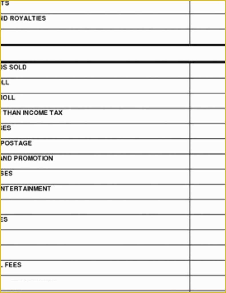 Free Simple Profit and Loss Template for Self Employed Of Profit Loss Statement Template Self Employed Excel and