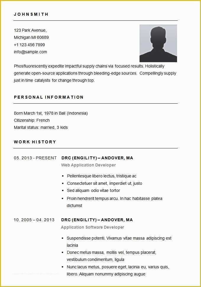 Free Simple Resume Templates Of Basic Resume Template Beepmunk