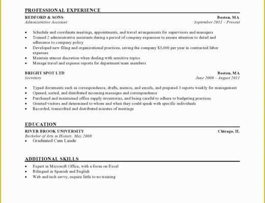 Free Simple Resume Templates Of Expert Preferred Resume Templates