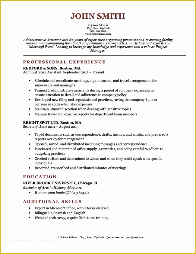 Free Simple Resume Templates Of Expert Preferred Resume Templates