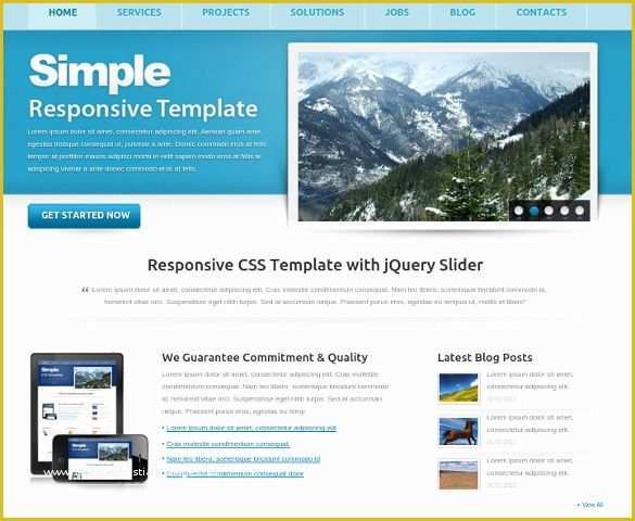 Free Simple Web Page Templates Of 24 Easy Website themes &amp; Templates