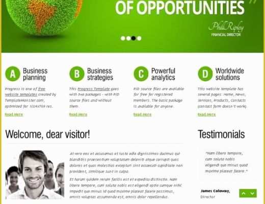 Free Site Templates Of Free Website Template with Slider and Expressive