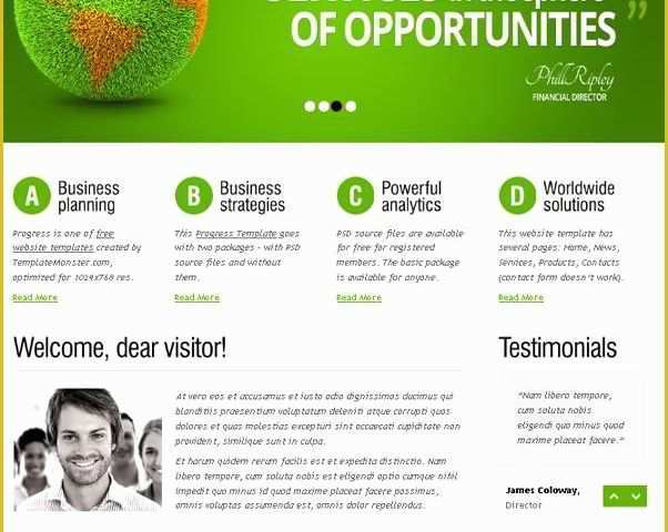Free Site Templates Of Free Website Template with Slider and Expressive