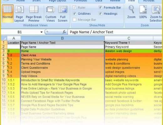 Free Sitemap Template Excel Of Plan Your Website Page Seo – Free Excel Template [video]