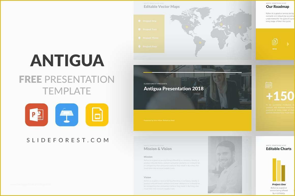 Free Slide Templates Of Antigua Free Powerpoint Template Keynote theme and