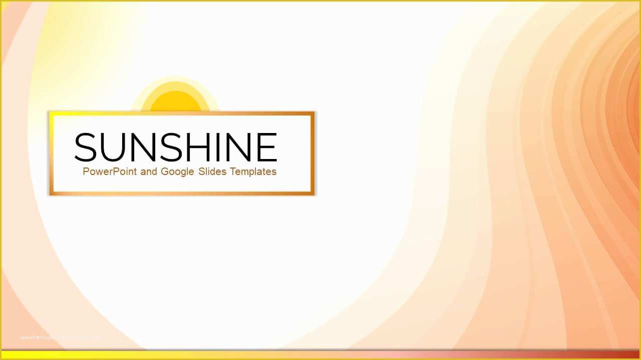 Free Slide Templates Of Sunshine Free Powerpoint Presentation & Google Slides