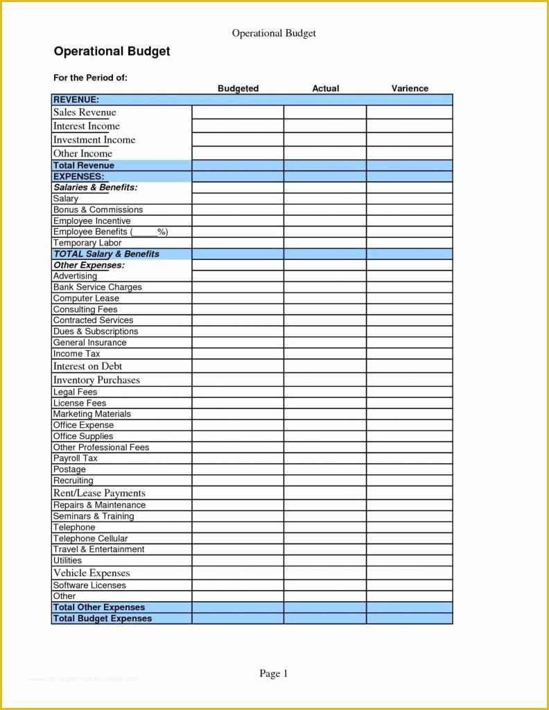 Free Small Business Budget Template Excel Of 20 Free Small Business Bud Template Excel New 30 Fresh