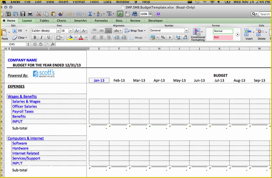 Free Small Business Budget Template Excel Of Excel Template for Small Business