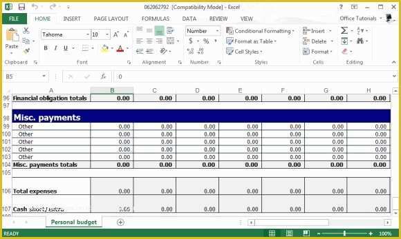 Free Small Business Budget Template Excel Of Free Personal Bud Planner Template for Excel
