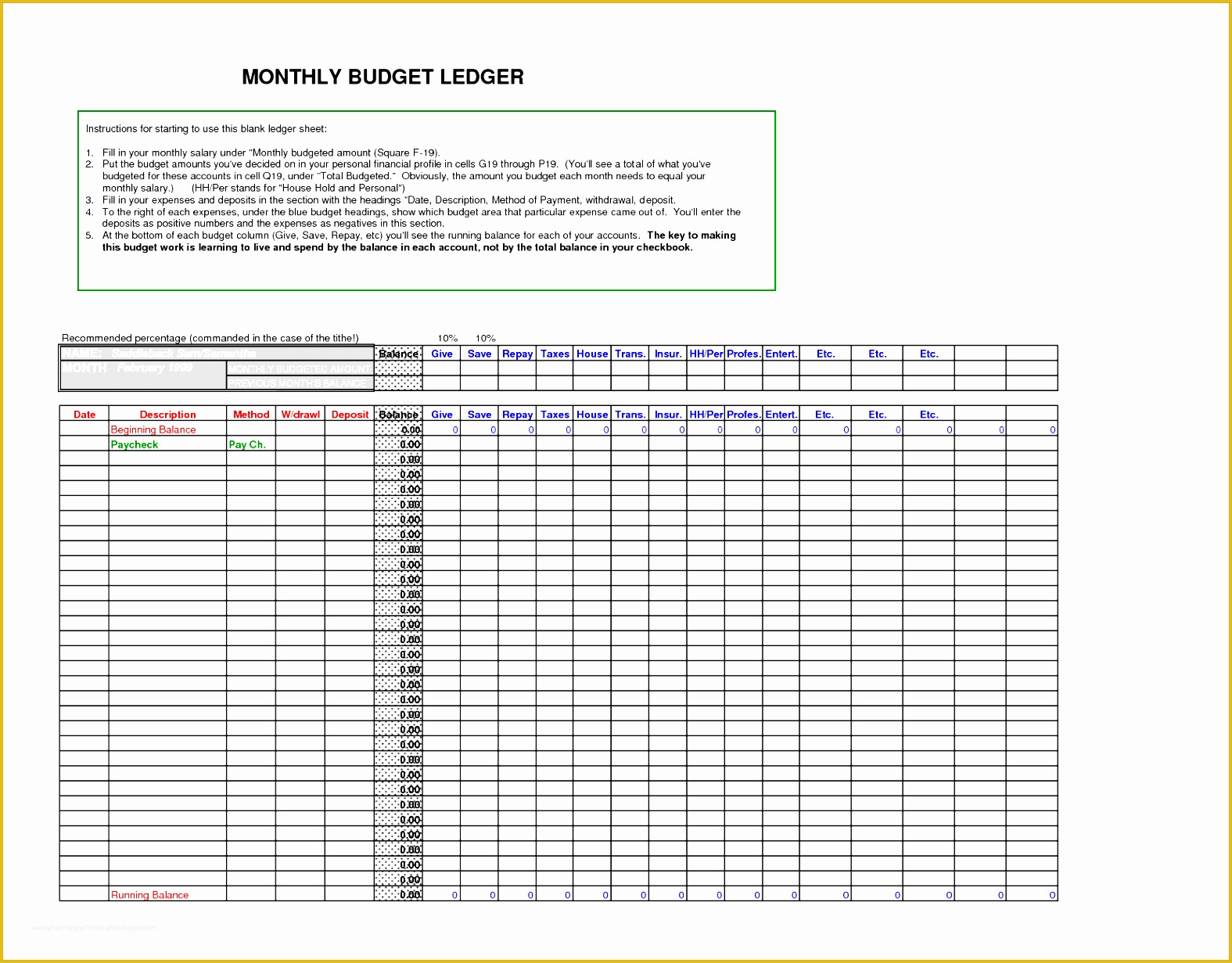 Free Small Business Ledger Template Of 10 General Ledger Template Pdf Sampletemplatess