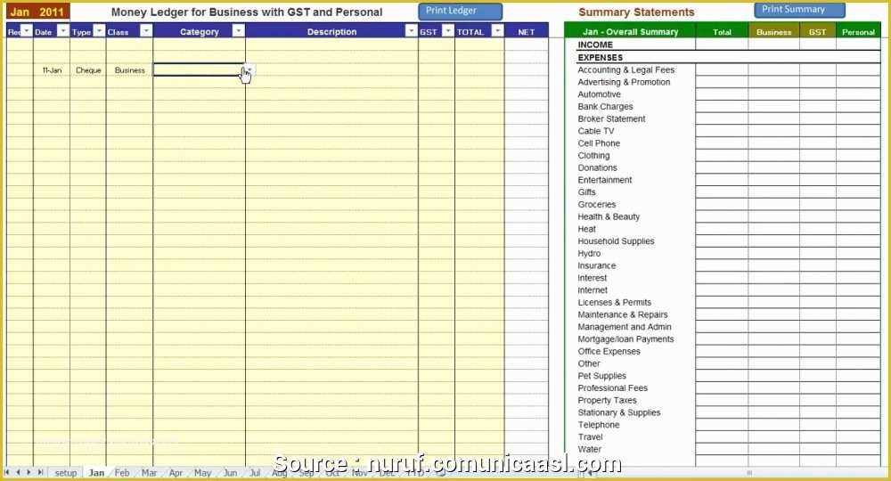 Free Small Business Ledger Template Of 6 Cleaver Free Small Business Ledger Template