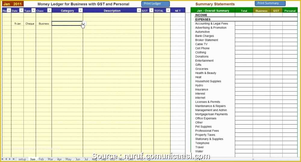 Free Small Business Ledger Template Of 6 Cleaver Free Small Business Ledger Template