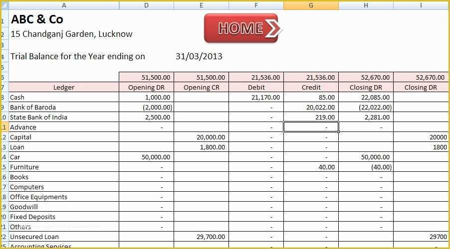 Free Small Business Ledger Template Of Abcaus Excel Accounting Template Download