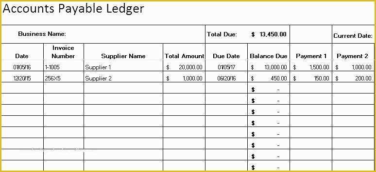Free Small Business Ledger Template Of Expense Ledger Template – Cafek