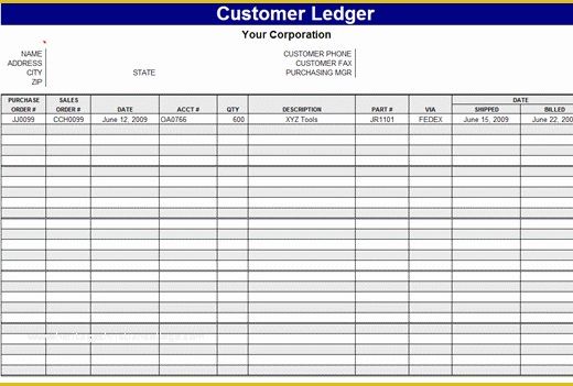 Free Small Business Ledger Template Of General Ledger Template