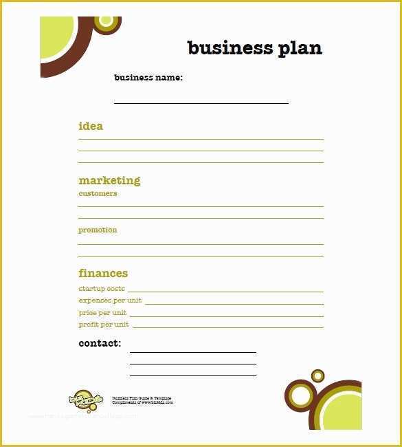Free Small Business Plan Template Pdf Of Basic Business Plan Template Pdf