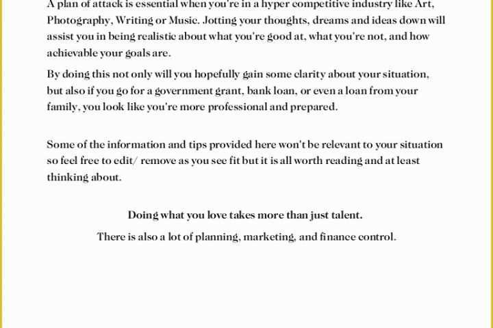 Free Small Business Plan Template Pdf Of Free Small Business Plan Template