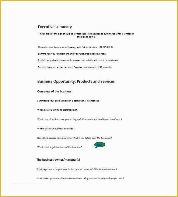 Free Small Business Plan Template Pdf Of Small Business Plan Template Small Business Plan Template