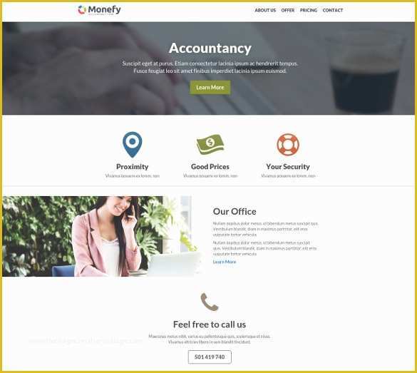 Free Small Business Website Templates Of 27 Accounting Website themes & Templates