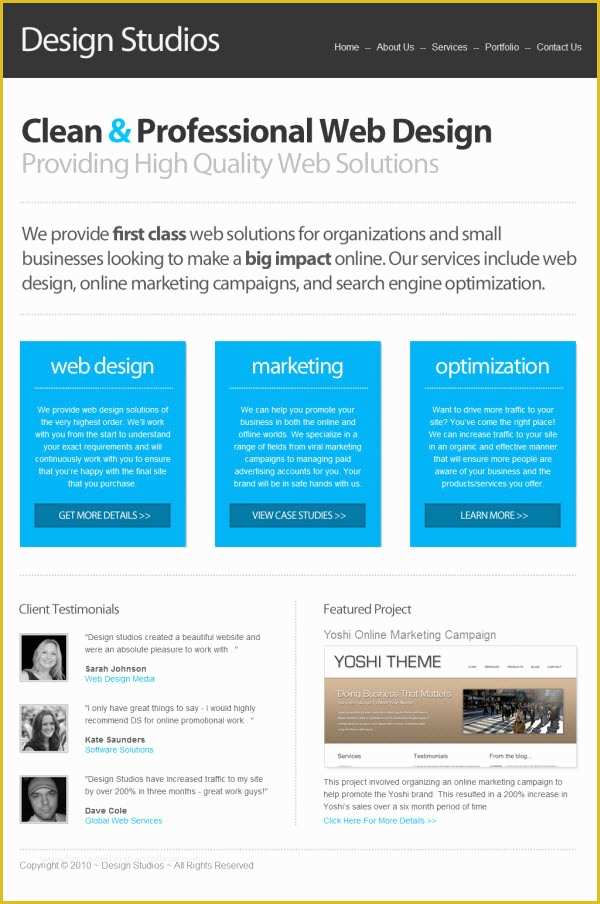 Free Small Business Website Templates Of Small Business Website Templates Adktrigirl