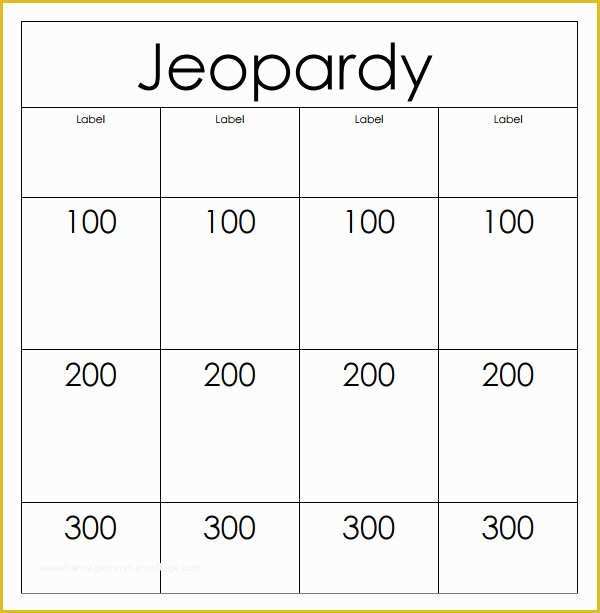 Free Smartboard Game Templates Of 7 Smart Board Jeopardy Samples