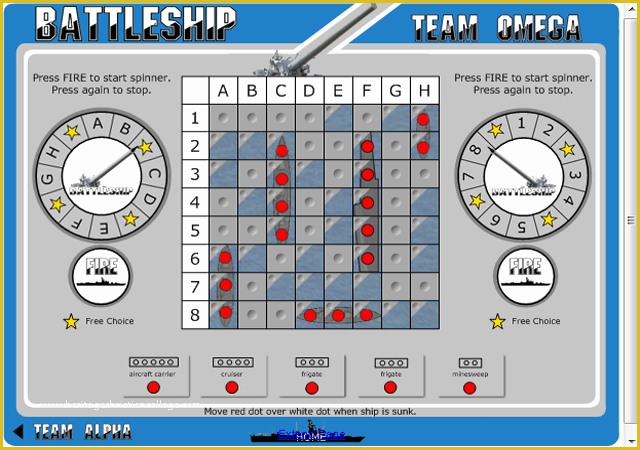 Free Smartboard Game Templates Of Battleship Game for the Smartboard