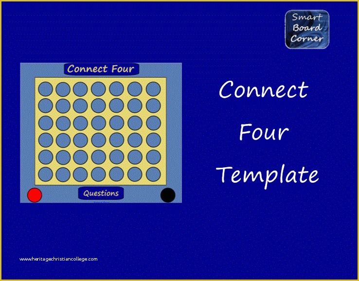 Free Smartboard Game Templates Of Connect Four Template for Smart Board