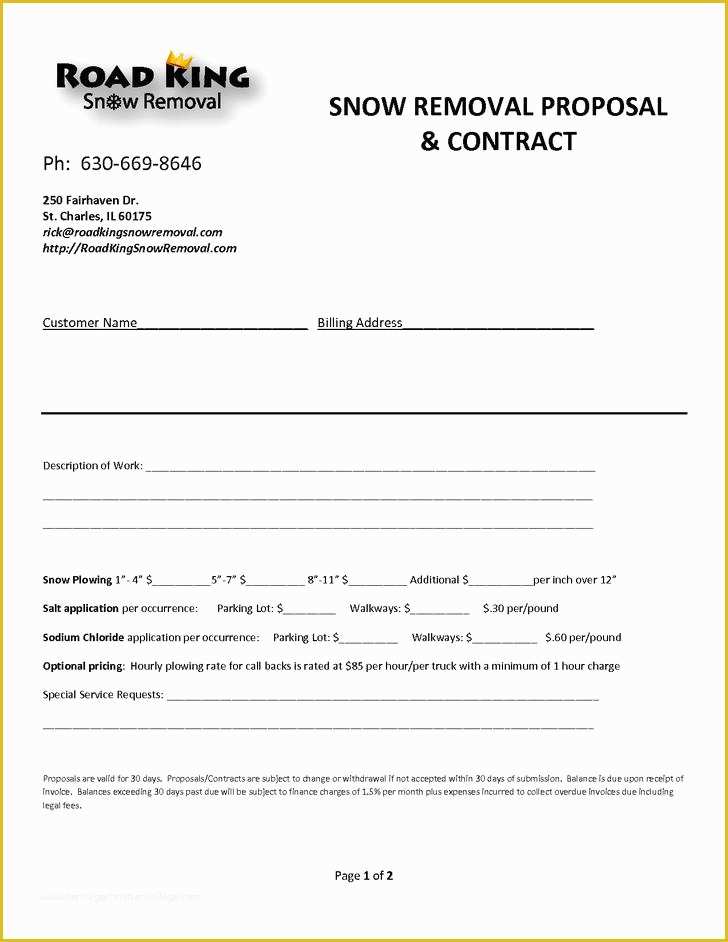 Free Snow Plowing Contracts Templates Of 20 Snow Plowing Contract Templates Free Download