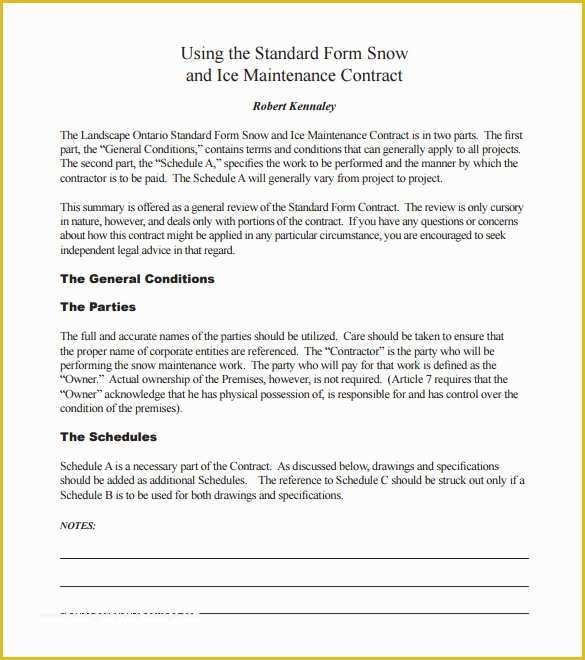 Free Snow Plowing Contracts Templates Of 20 Snow Plowing Contract Templates Google Docs Pdf