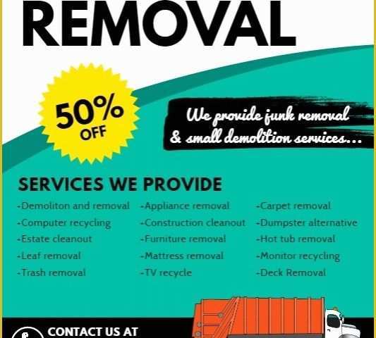 Free Snow Plowing Flyer Template Of Copy Of Junk Removal Flyer