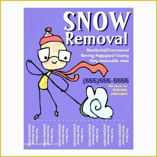 Free Snow Plowing Flyer Template Of Snow Removal Plowing Shoveling Flyer
