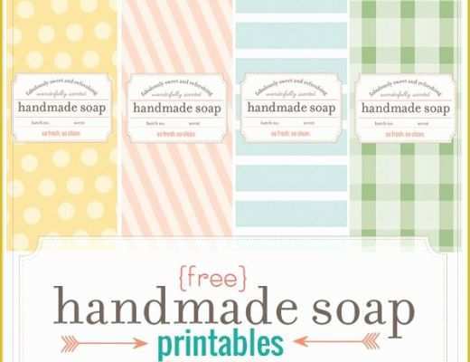 Free soap Label Templates Of Make Your Own soap Our Fave Recipes Free Printables