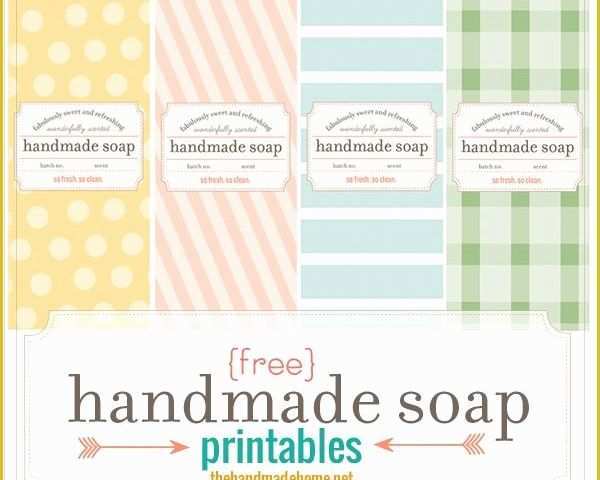 Free soap Label Templates Of Make Your Own soap Our Fave Recipes Free Printables