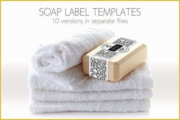 Free soap Label Templates Of soap Label Packaging Template Templates Creative Market