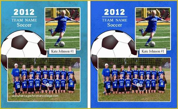 Free soccer Team Photo Templates Of Matching Template Colors Tutorial Pictocolor software