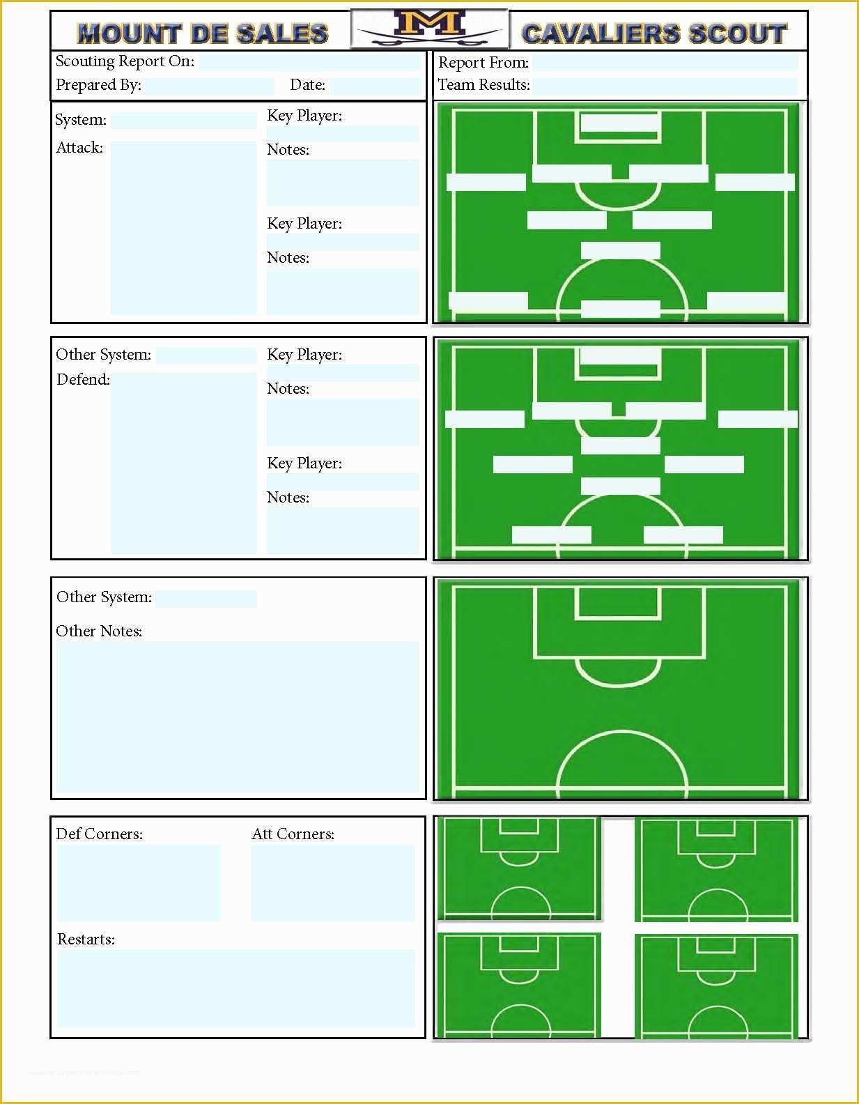 Free soccer Team Photo Templates Of soccer Scouting Template Other Designs