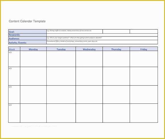 Free social Media Calendar Template Of 8 Sample social Media Calendar Templates to Download