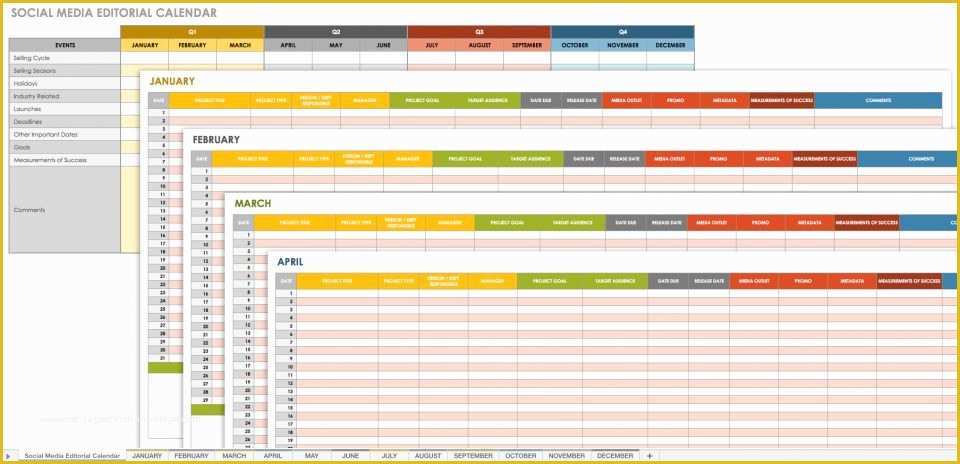 Free social Media Calendar Template Of Free social Media Calendar Templates