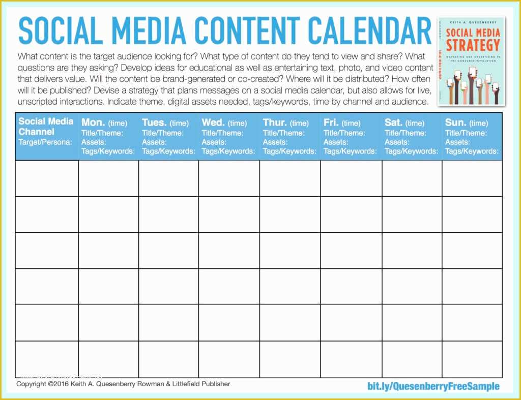 Free social Media Calendar Template Of social Media Templates