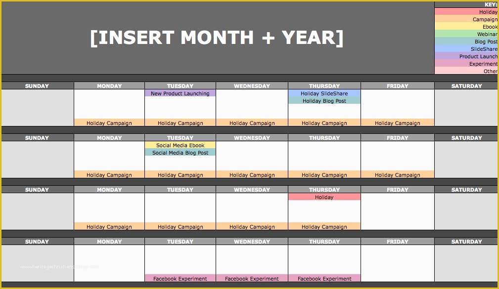 Free social Media Calendar Template Of the social Media Content Calendar Template Every Marketer