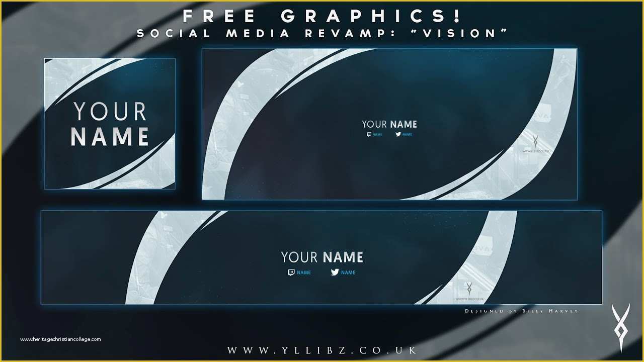 Free social Media Graphic Templates Of Free Graphics social Media Revamp "vision" Shop