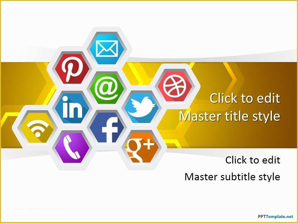 Free social Media Graphic Templates Of Free social Honey B Ppt Template