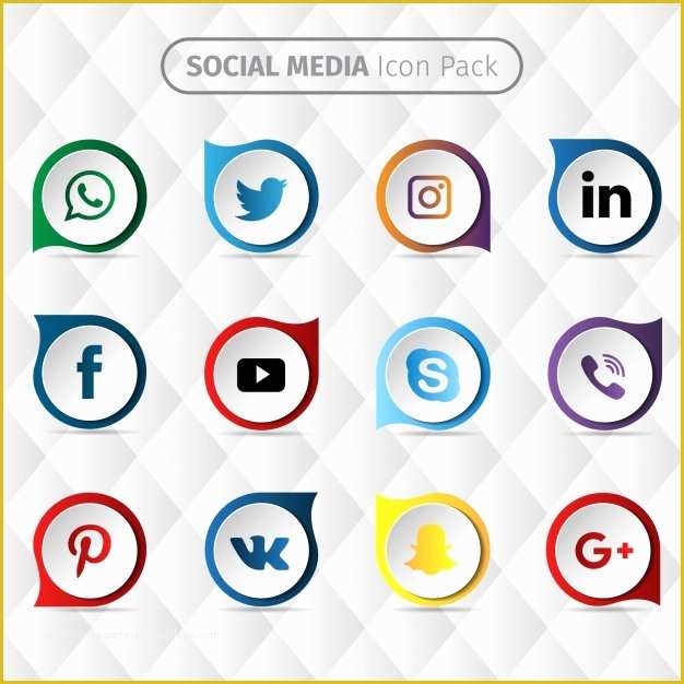 Free social Media Graphic Templates Of social Media Icon Design Vector