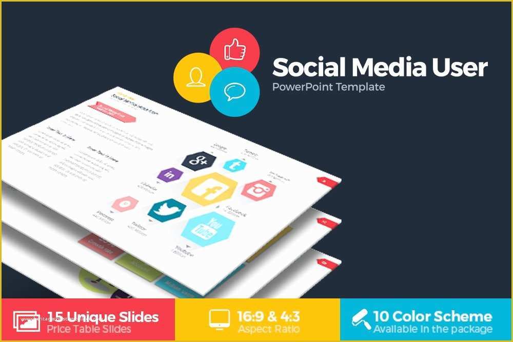 Free social Media Graphic Templates Of social Media User Powerpoint Presentation Templates