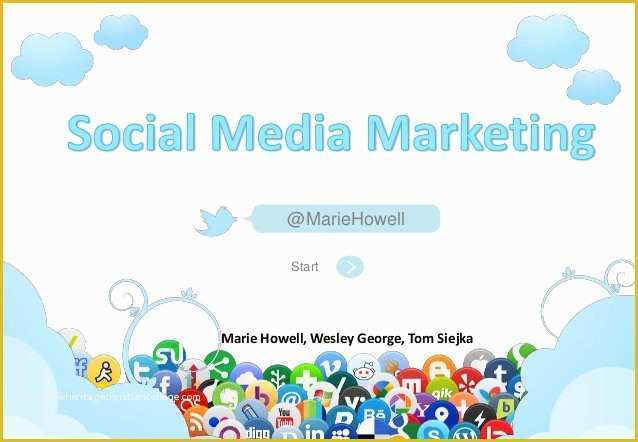 Free social Media Presentation Template Of social Media Marketing 2012 2013