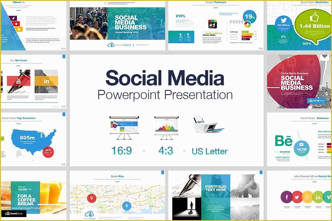 Free social Media Presentation Template Of social Media Powerpoint Powerpoint Templates Creative