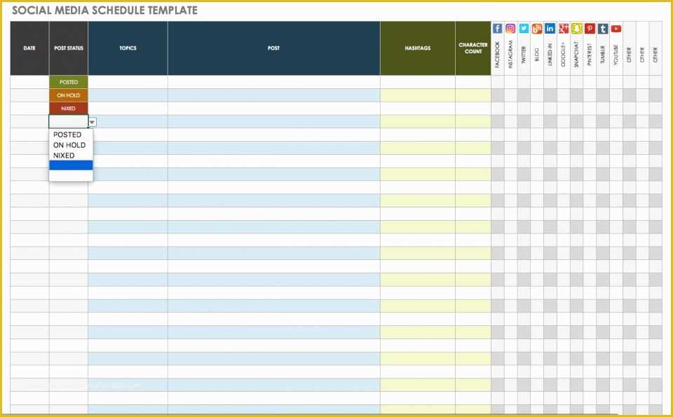 Free social Media Video Template Of Free social Media Calendar Templates